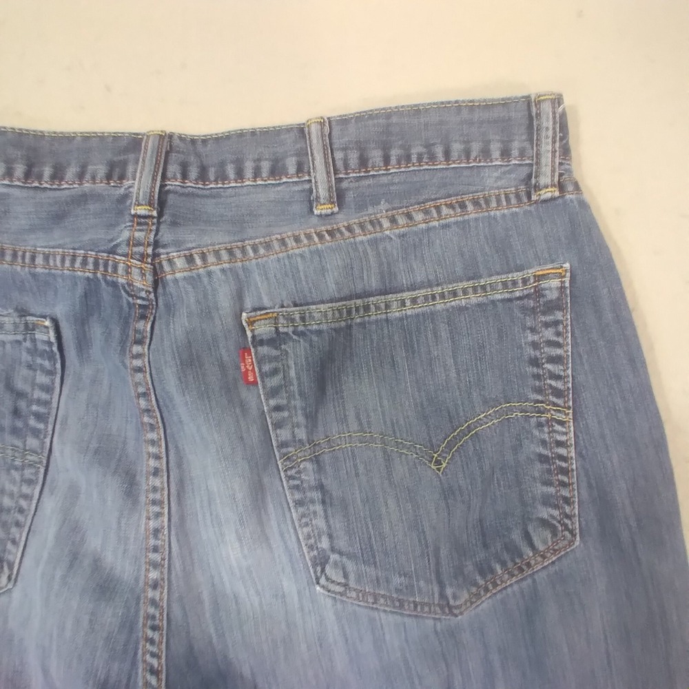 Levis 500 Series Jeans Mens 38x29 Blue Relaxed Fit Straight Denim - Picture 8 of 12